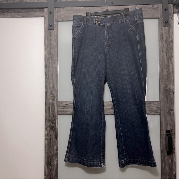 Lane Bryant Denim - Lane Bryant Tighter Tummy Technology Dark Blue Y2K Flare Jeans Women's 18